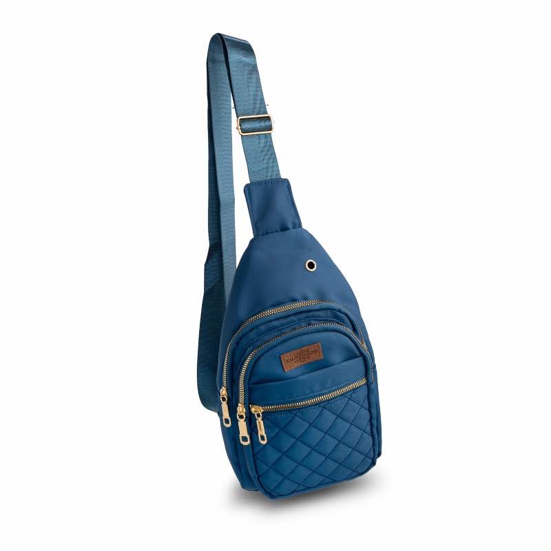 Go Anywhere Crossbody Sling Bag (Blue)